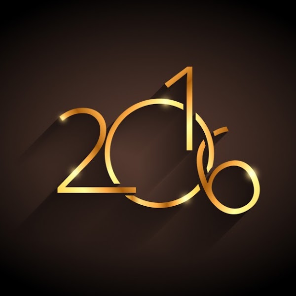 Vector Gratis | Feliz año nuevo 2016 Dorado Vector Gratis | Feliz año nuevo 2016 Dorado