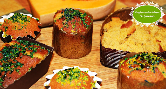 MAGDALENAS DE CALABAZA CON THERMOMIX MAGDALENAS DE CALABAZA CON THERMOMIX
