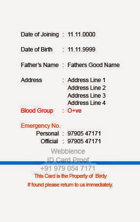 <strong>Example ID Card</strong> Templates - Brainstorm <strong>ID</strong> Sample id card template