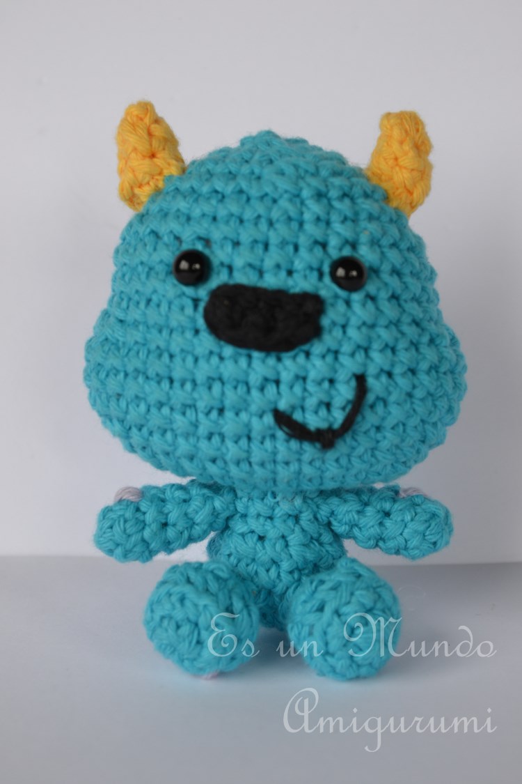 Es un Mundo Amigurumi: Mini Sulley Amigurumi... Monster Inc