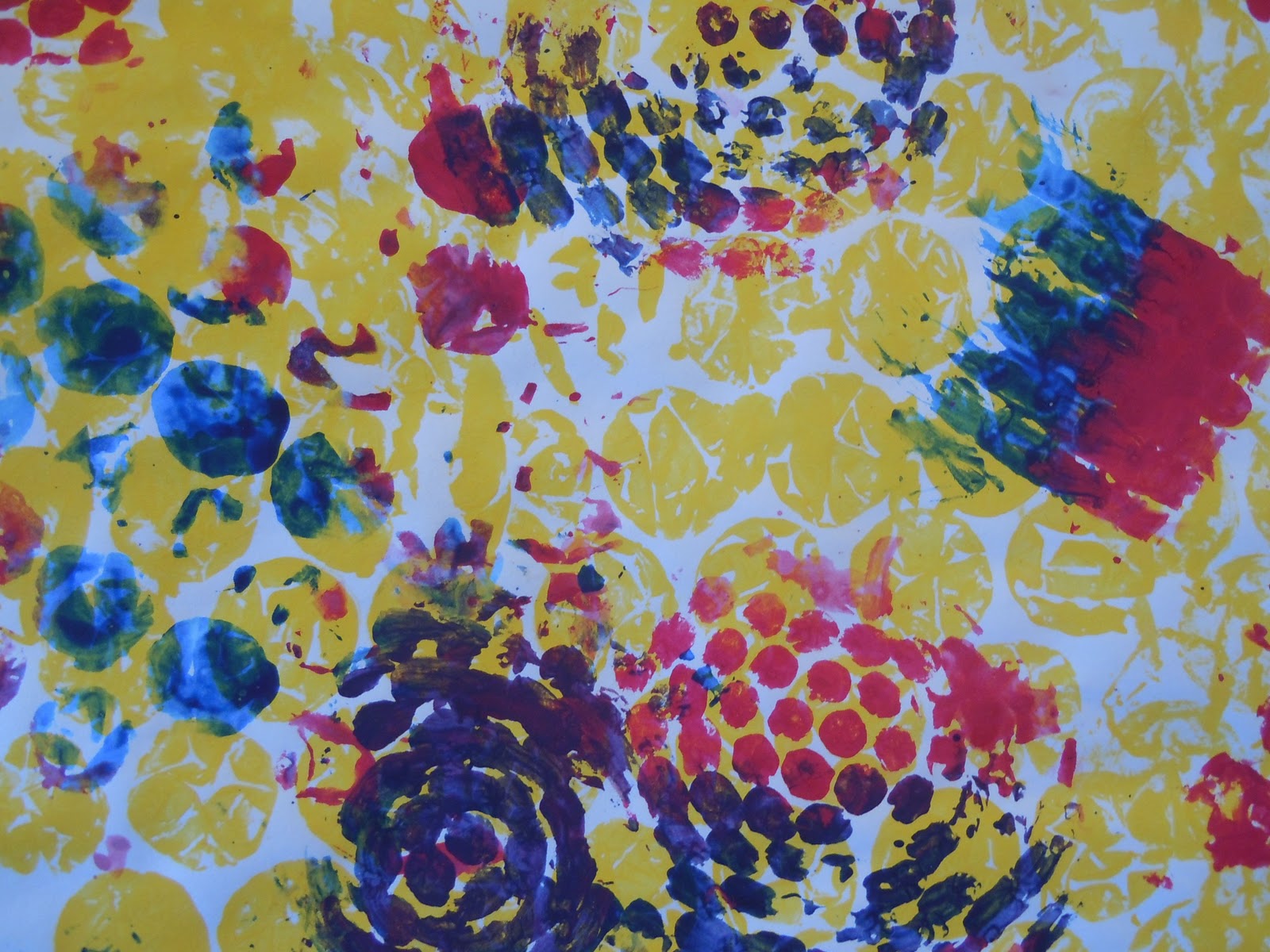 cardiff art docents January Bubble Wrap Printing