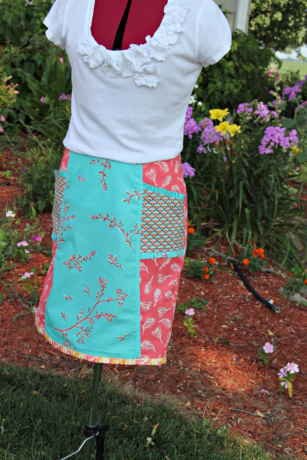 Girls in the Garden Sew Serendipity Multi Fabric Skirt