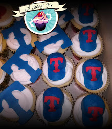 Texas Rangers Cupcakes