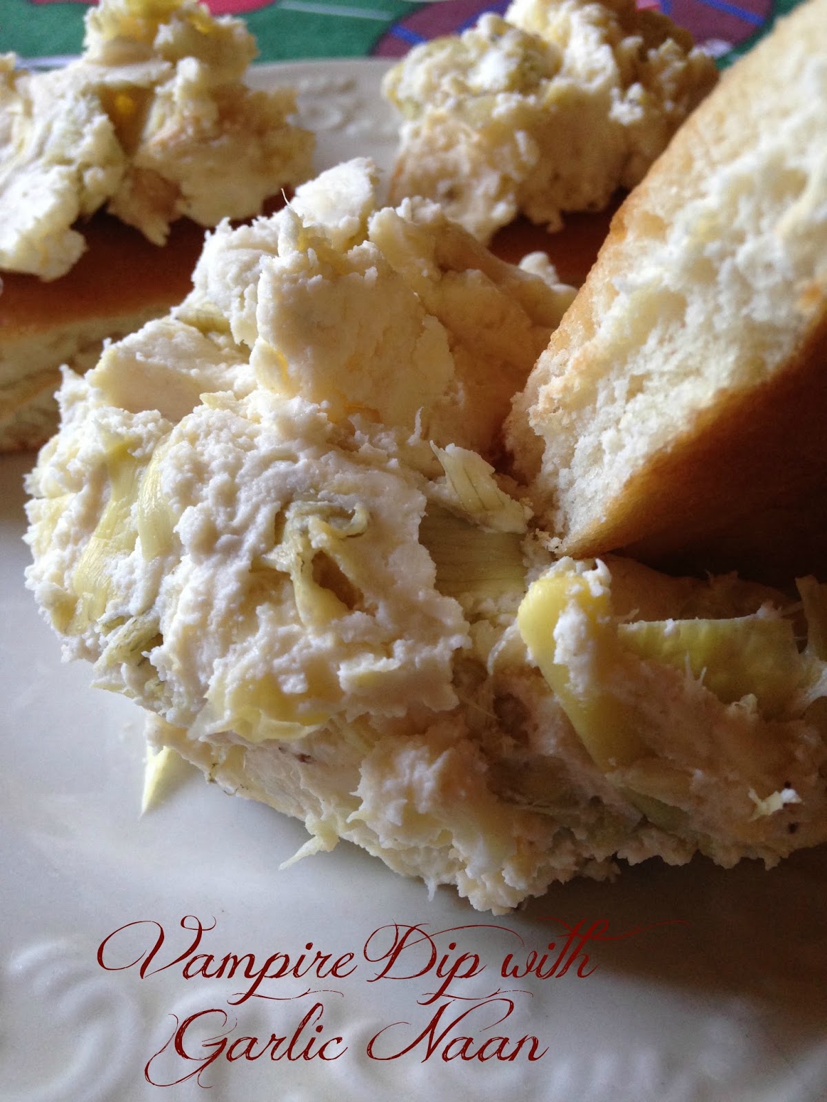 Turnips 2 Tangerines Vampire Dip with Garlic Naan