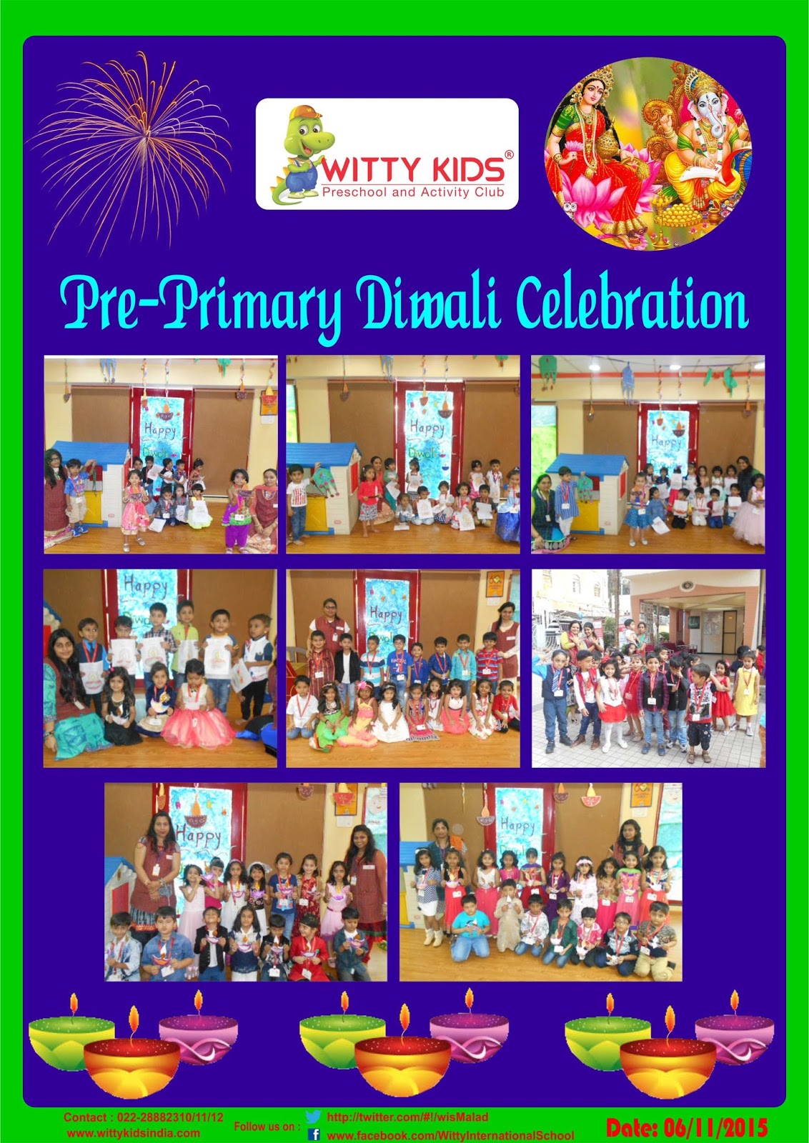 preschool diwali celebrations or school