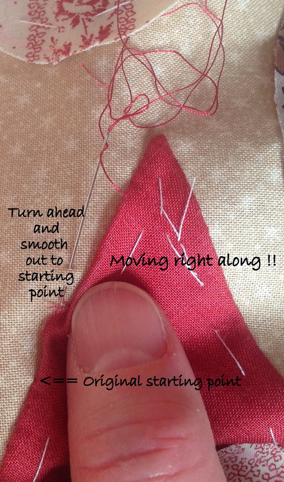 Karen's Quilts, Crows and Cardinals Teardrops of Love Part 3