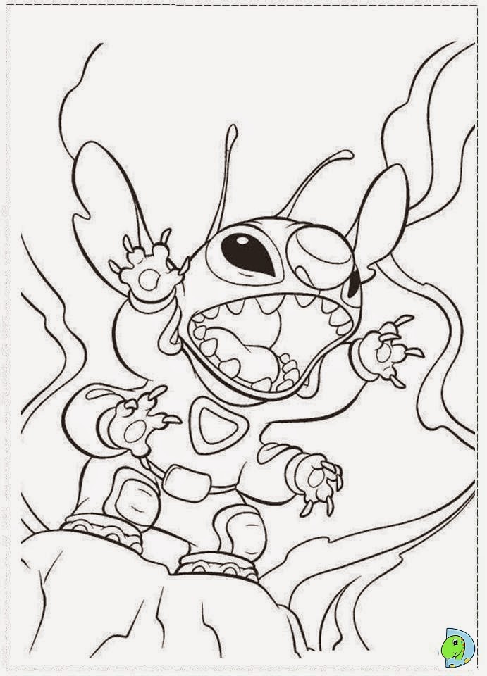 Dinokids - Desenhos para colorir: Desenhos de Lilo e Stitch para