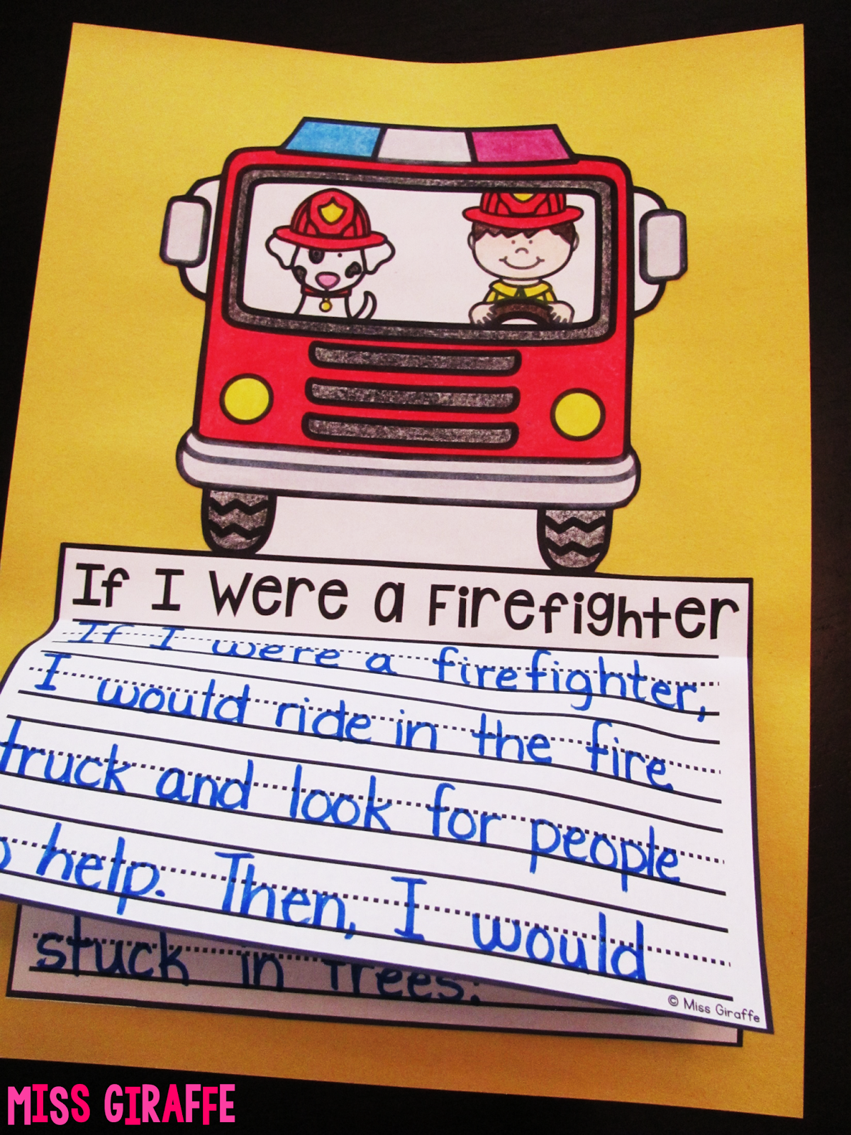 10 lines on firefighter picture