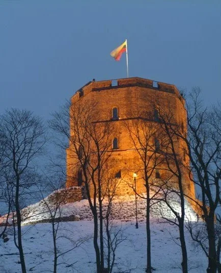 Gediminas' Tower Castle in Vilnius,Lithuania