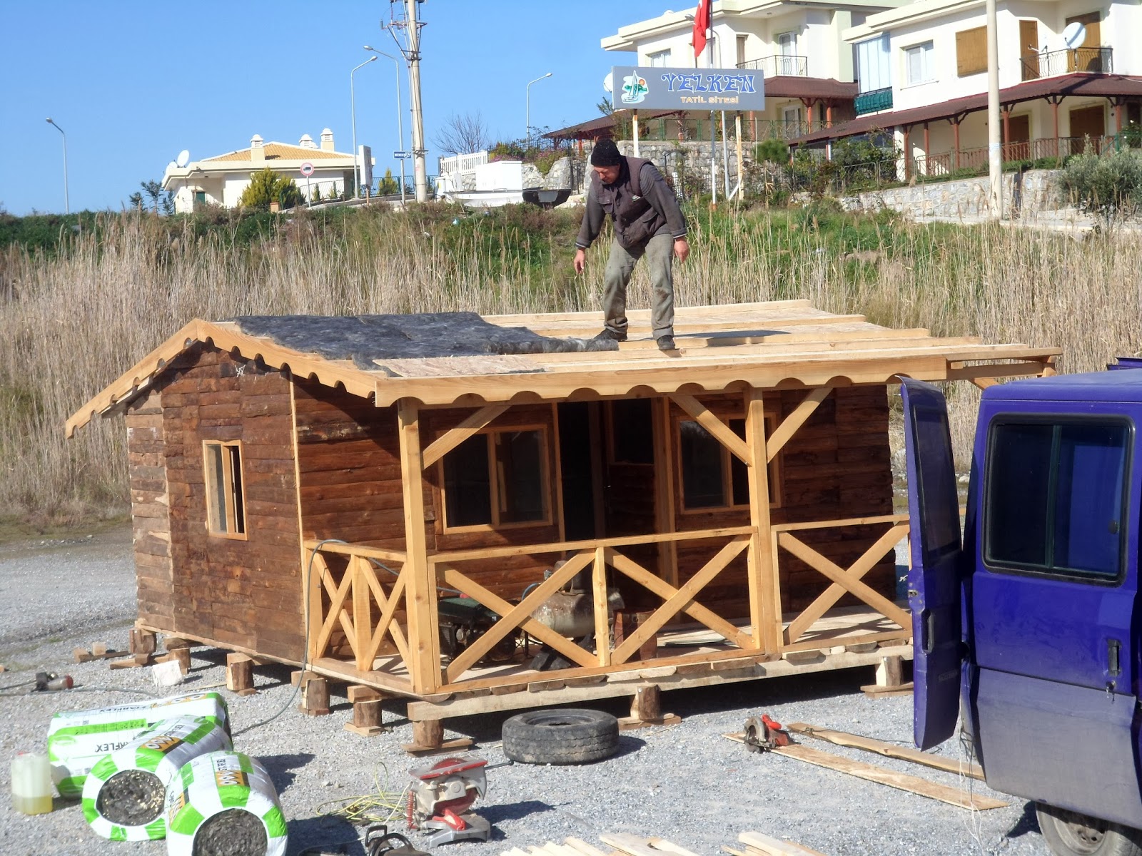 Ahşap ev 25 m2 kütük ev modeli