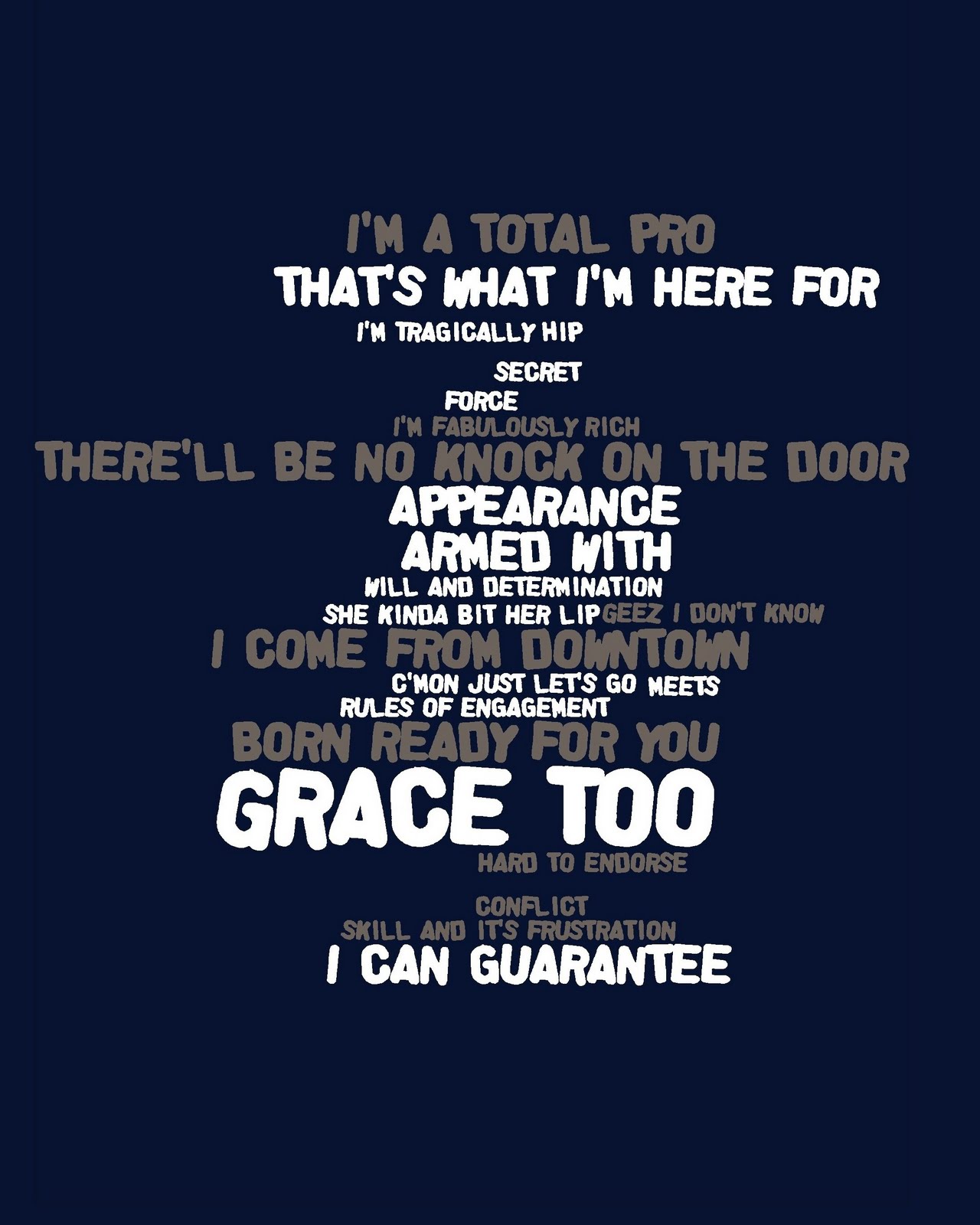 Hip Tour Grace, Too Lyrics