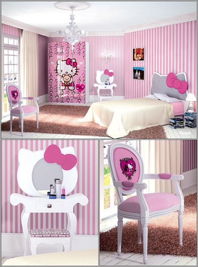 Idee Papier Peint Chambre Bebe Mixte : Décorez la chambre de votre petite fille avec Hello Kitty thème Idee Papier Peint Chambre Bebe Mixte : Décorez la chambre de votre petite fille avec Hello Kitty thème