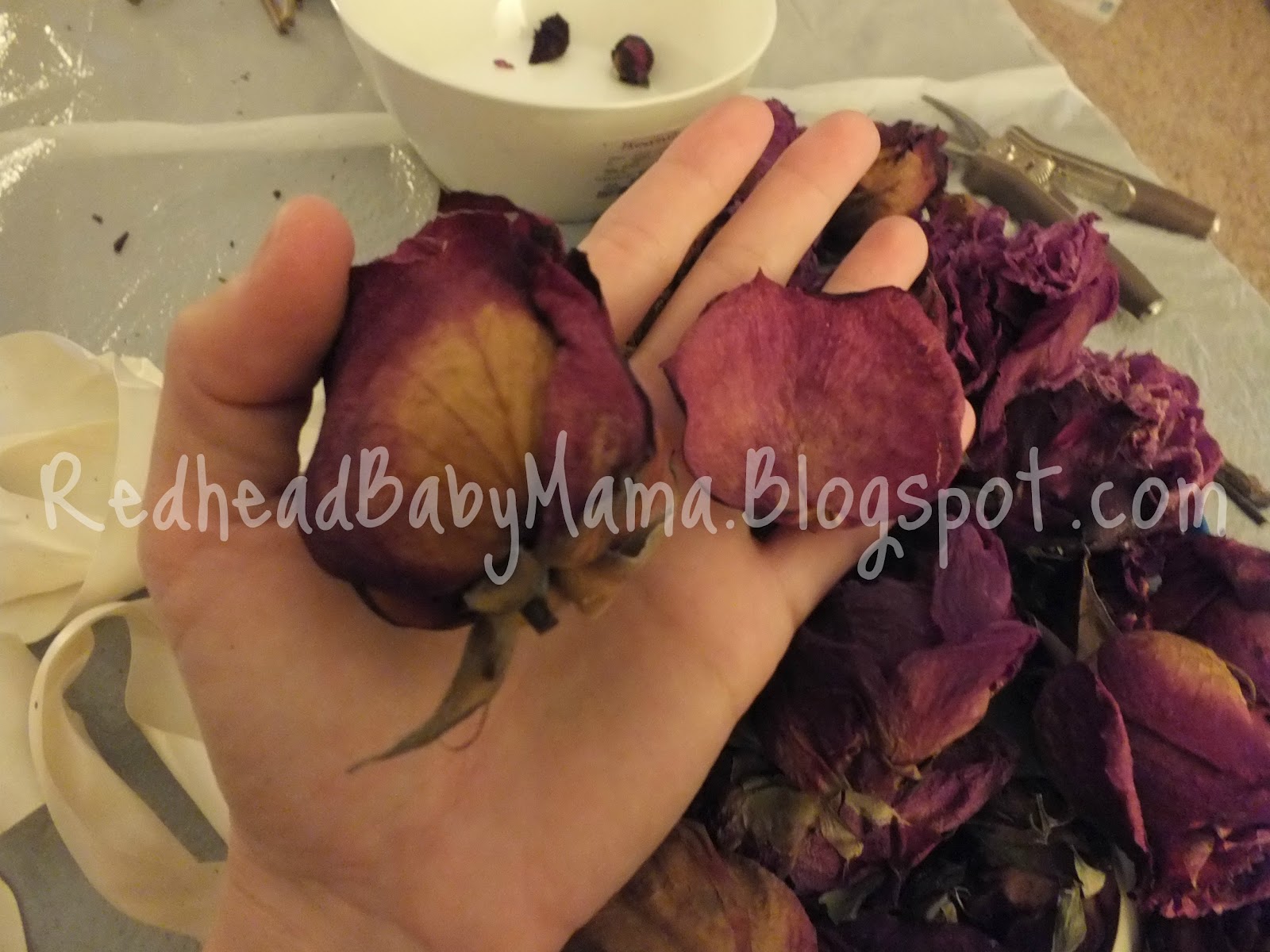 Turn your Wedding Bouquet into LongLasting Potpourri! Redhead Baby