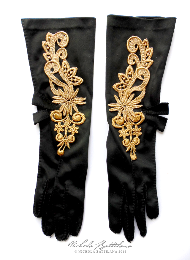 Pixie Hill Embellished Opera Gloves for Tresors de Luxe