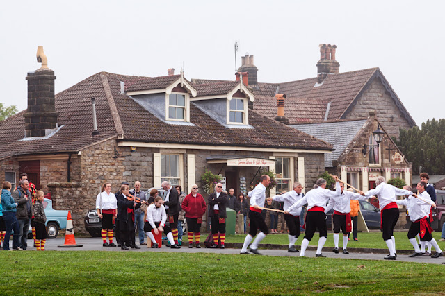 Morris dancing in the North Yorkshire village of Goathland by Martyn Ferry Photography