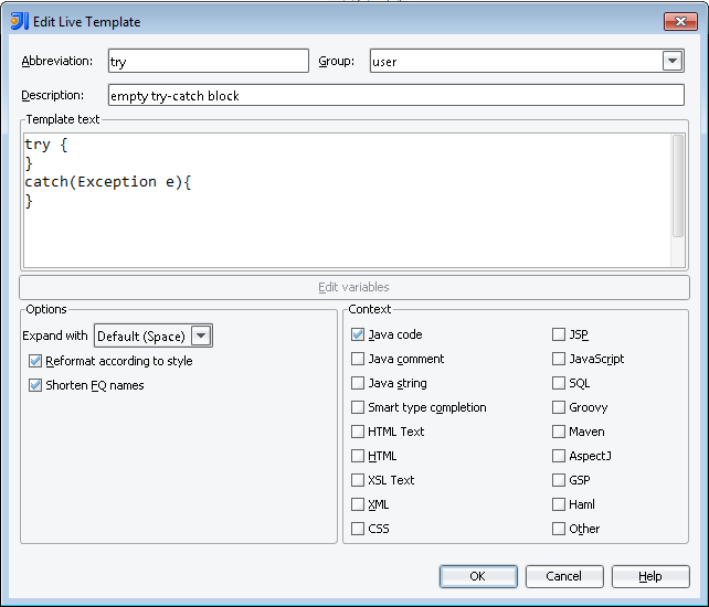 http://4.bp.blogspot.com/-IXWGY4yydPs/ThjirKCdVUI/AAAAAAAANmE/ln_PdSKwPMc/s1600/intellij-live-templates-add1.png