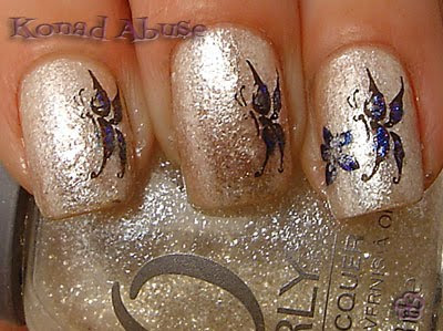 Orly Winter Wonderland and Fauxnad m02 and Konad m57