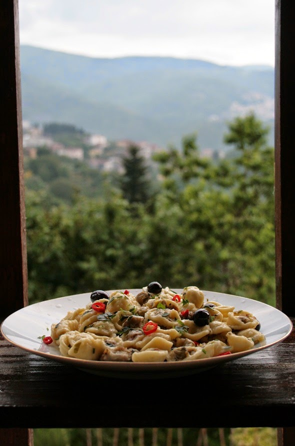 orecchiette ai carciofini selvatici