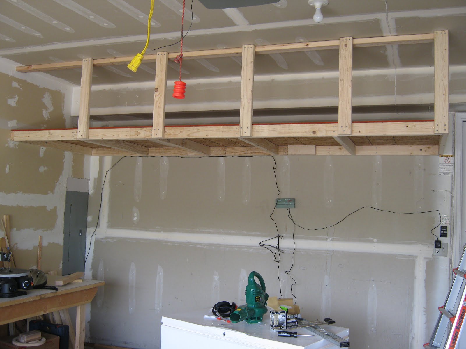 Perry Projects Suspended Garage Shelves