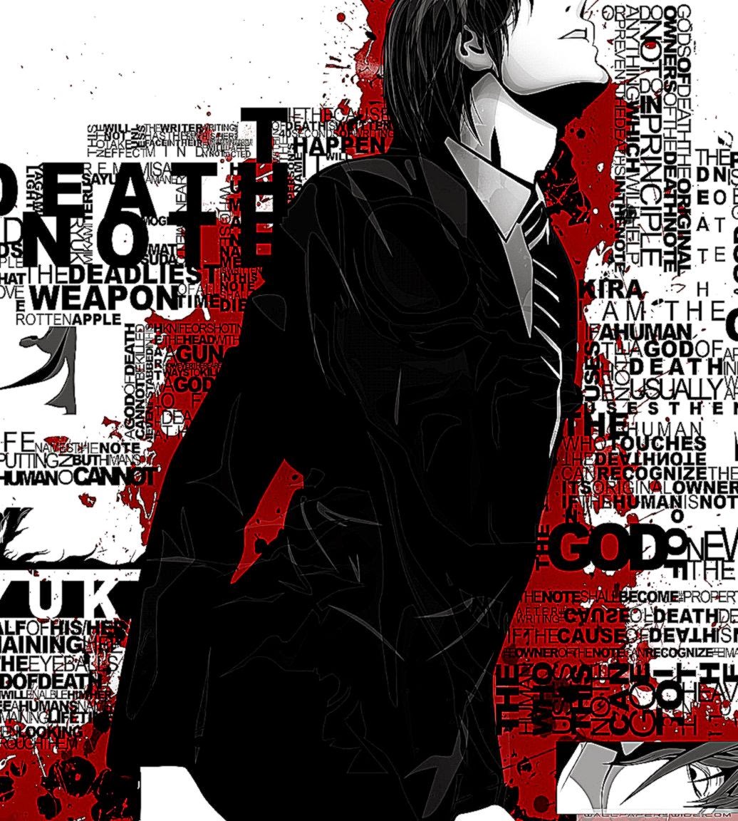 Death Note Typography HD desktop wallpaper High Definition Death Note Typography HD desktop wallpaper High Definition