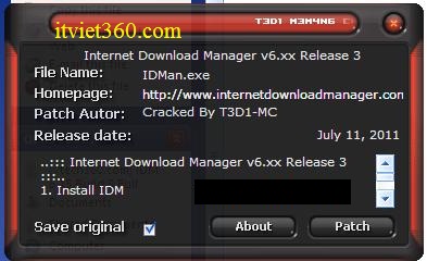 Download IDM 6.17 Build 9 và hướng dẫn cách bẻ khóa