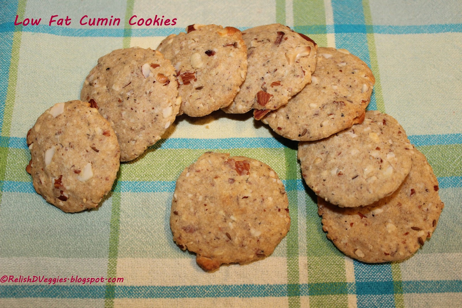 Relish the Veggies LOW FAT CUMIN COOKIES