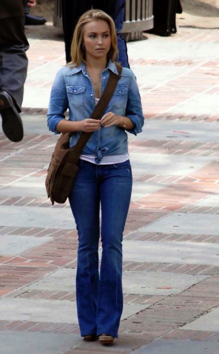 celebrities in bootcut jeans
