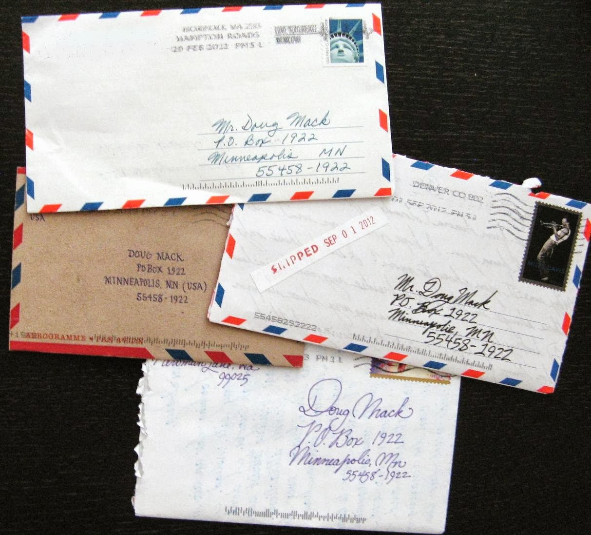 Doug Mack Blog Real Mail Week, Part 3 Aerogram Awesomeness