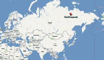 Los lugares más fríos del Mundo: Verkhoyansk y Oymyakon (Siberia).