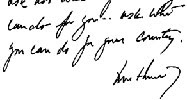 JFK signature