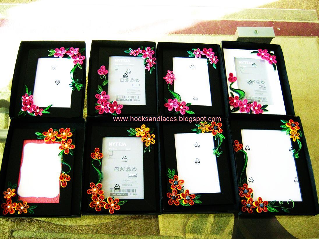 Hooks And Laces Quilled Frames