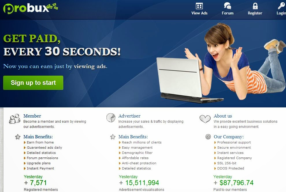 `GET PAID, EVERY 30 SECONDS! Now you can earn just by viewing ads.