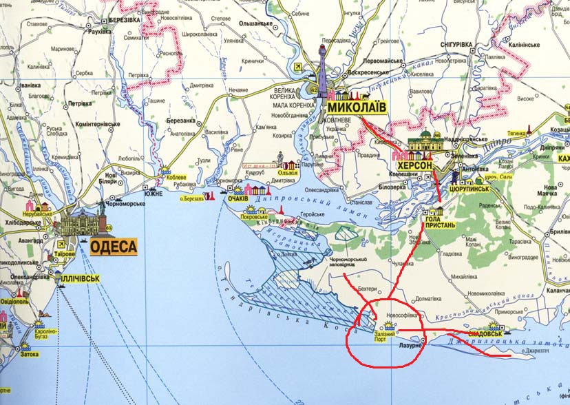 Карта Курорта Коблево Со Спутника
