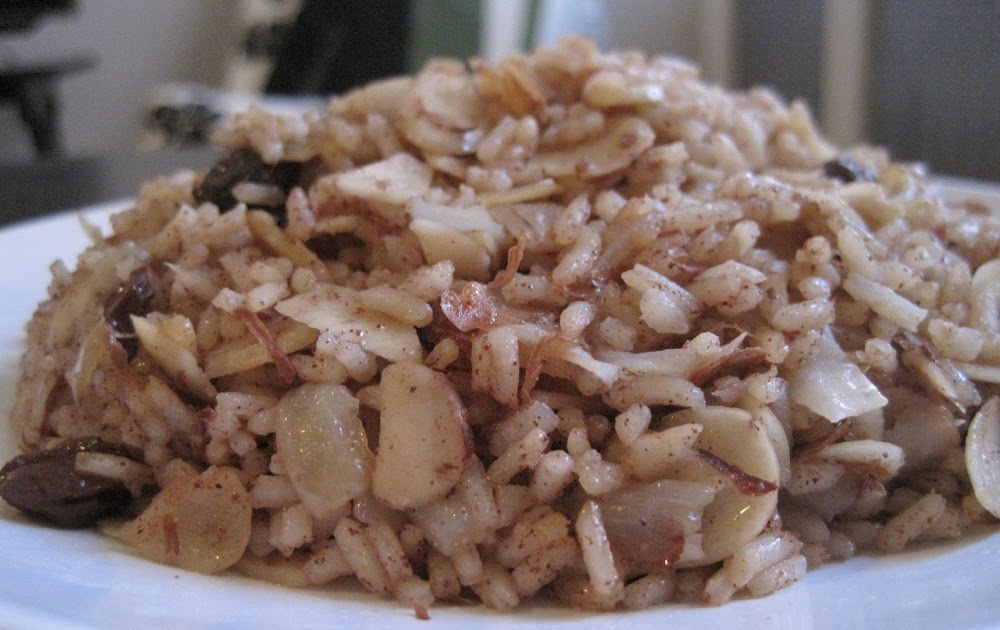 Adventures With My Oven Rice with Almonds and Raisins