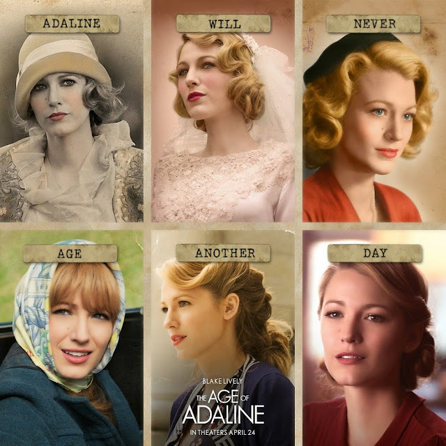 It must horrible to live forever looking like that. Age of Adaline through the years blake lively