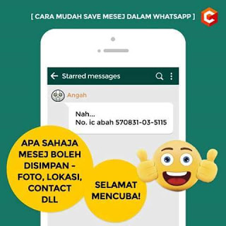 Simpan Masej Whatsapp