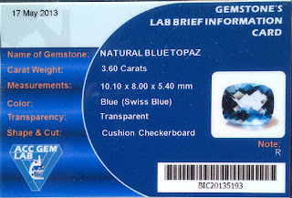Natural Blue Topaz Kode P234