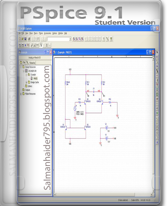 download pspice student version 9.1