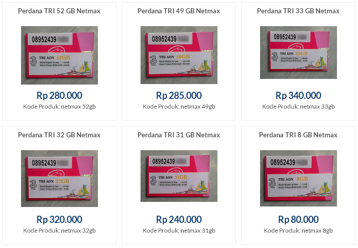 Perdana TRI Netmax perdana 3 netmax