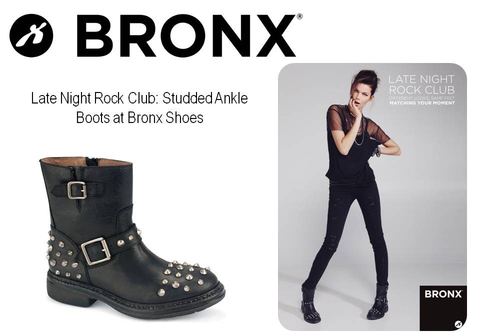 bronx studded ankle boots
