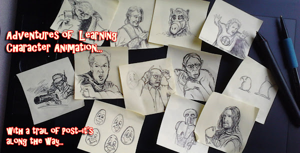 Adventures of  Learning Character Animation and a Trail of Post-It Notes
