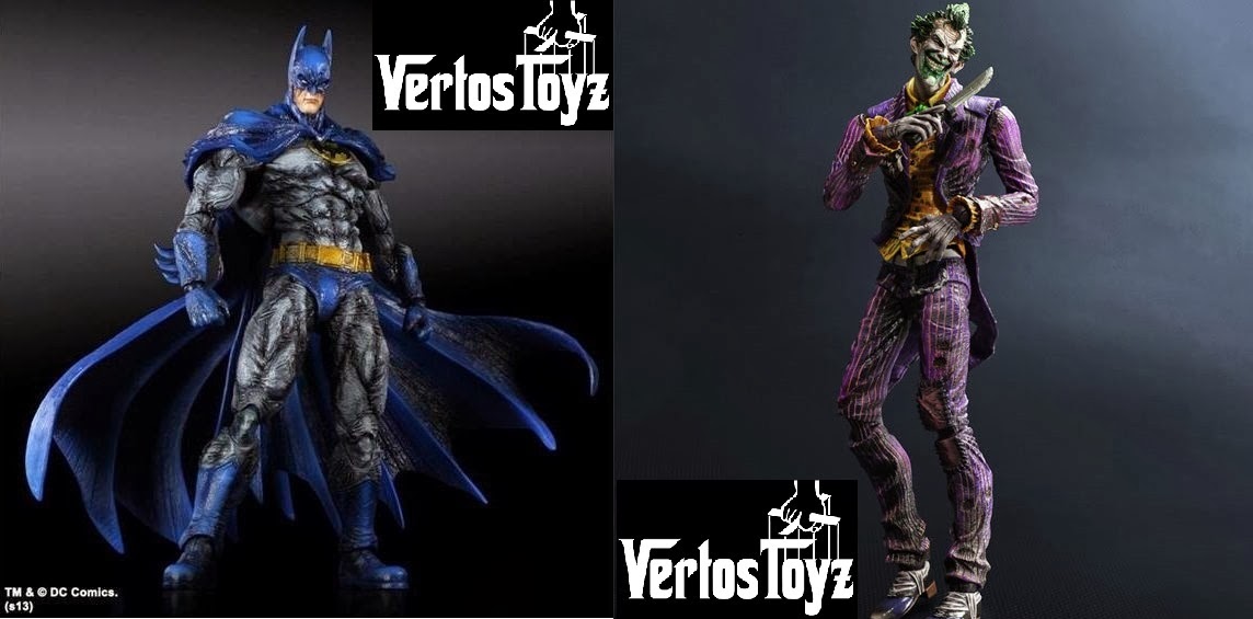 IN STOCK Square Enix Play Arts Batman 1970s Suit and Joker Arkham City 2pcs Set