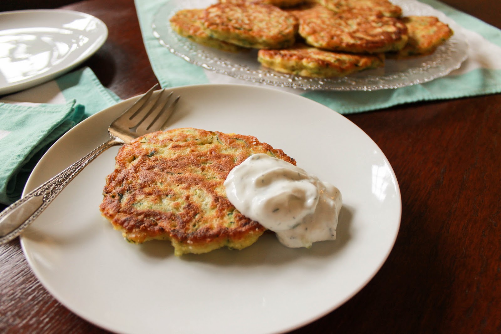 The Quixotic Table Savory Zucchini Pancakes