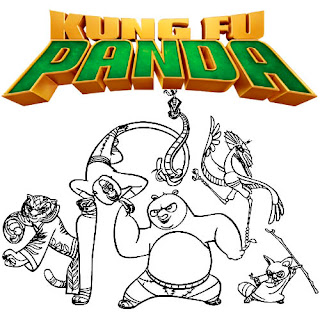 Kung Fu Panda. Coloring pages