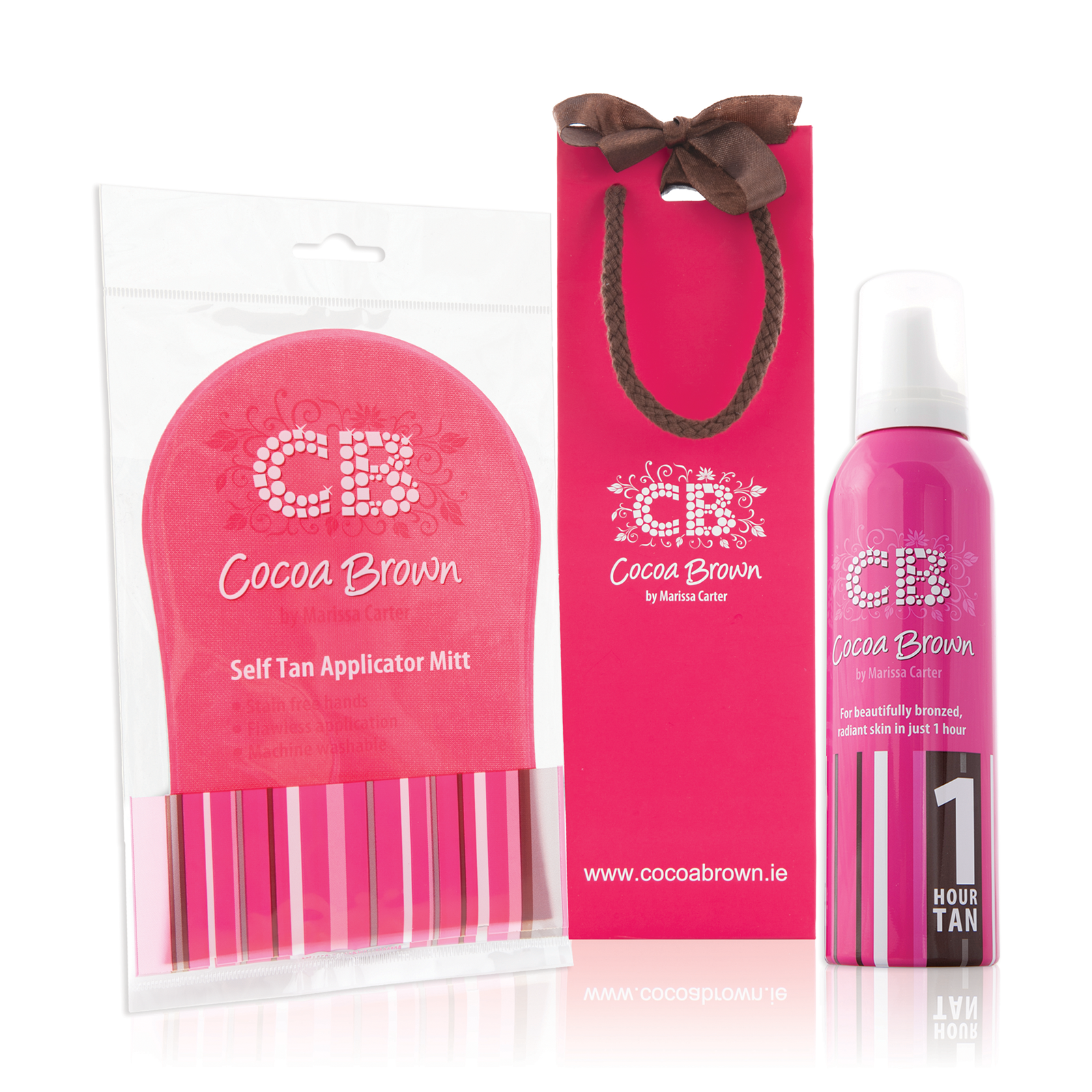 Beauty in my bag Cocoa Brown One Hour Tan Mousse + Mitt Gift Bag