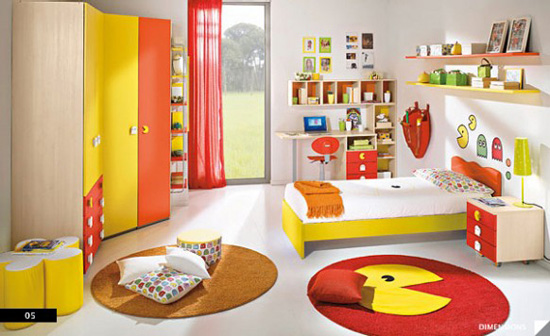 Desain Interior Kamar Anak Nuansa Game - Pac Man Theme Bedroom Desain Interior Kamar Anak Nuansa Game - Pac Man Theme Bedroom