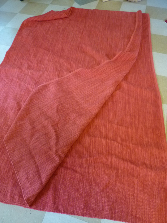 how to flatten a rug that has been folded