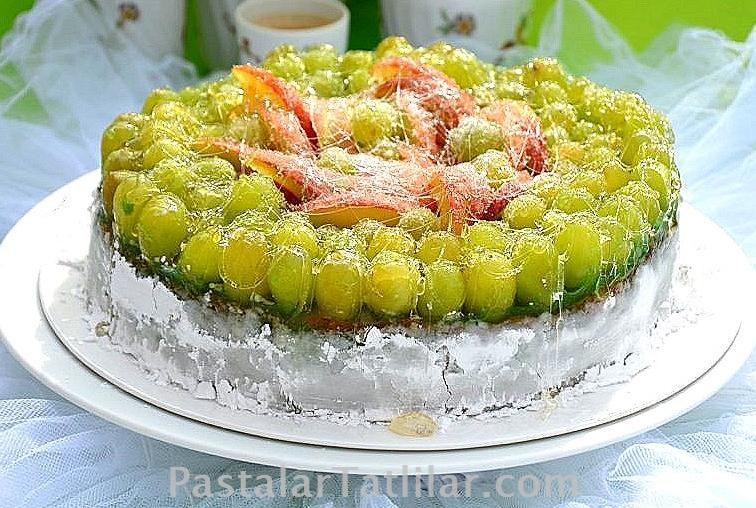 PastalarTatlılar . com Yeşil Üzümlü Pasta