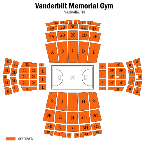 Vanderbilt Gym Seating Chart