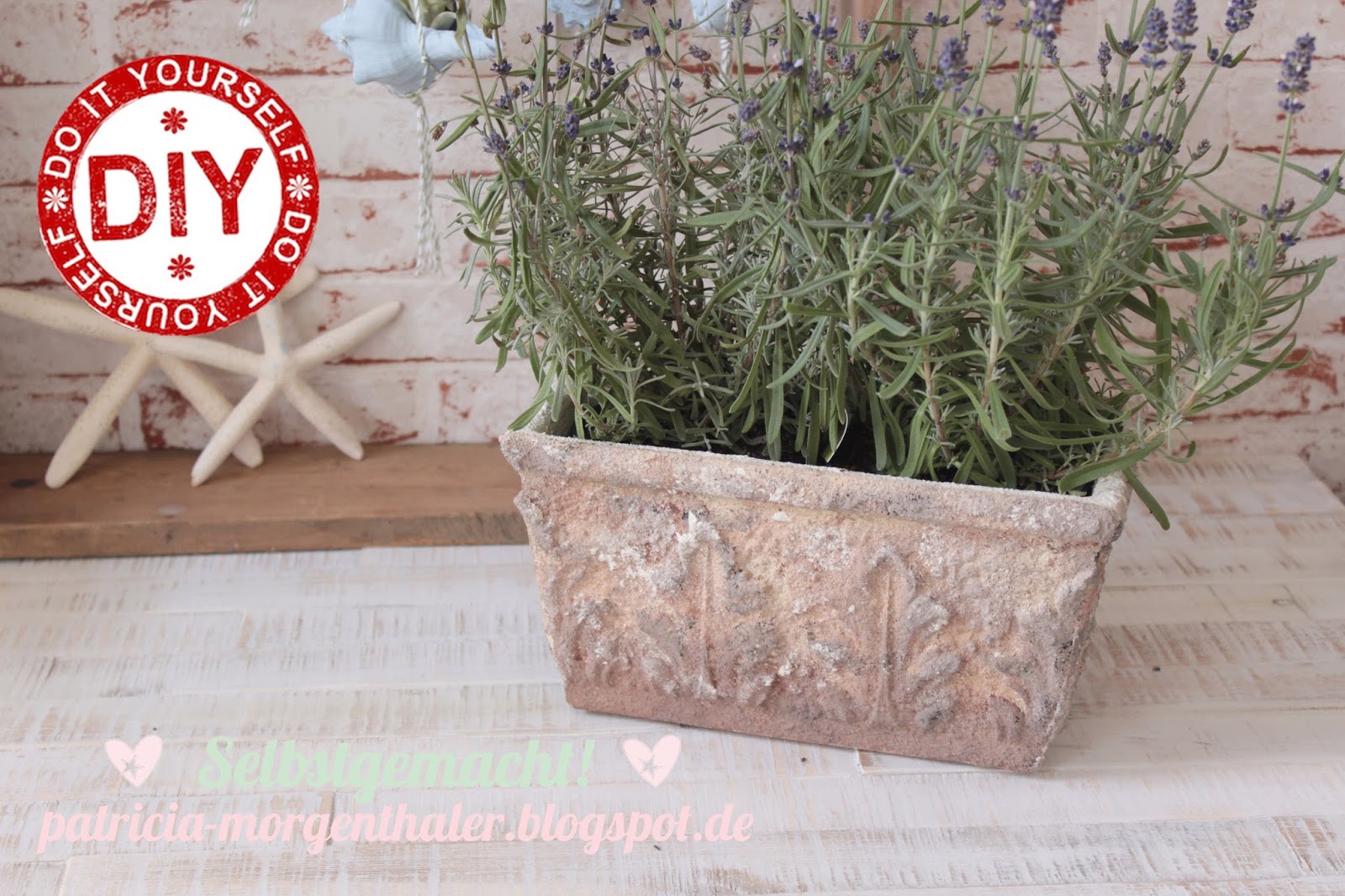 Homemade by patricia morgenthaler: diy: shabby chic blumentopf ...
